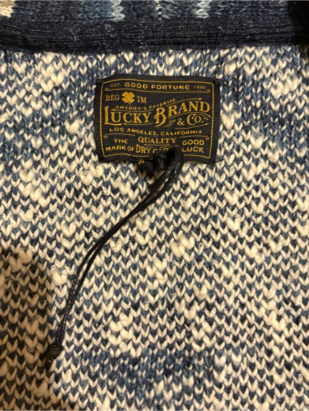 Lucky Brand Men's Navajo Southwestern Cardigan Button Down size M - Picture 4 of 4